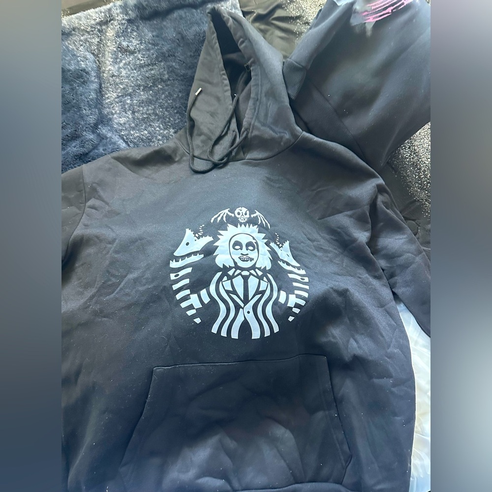 Beetle juice/starbucks Halloween hoodie